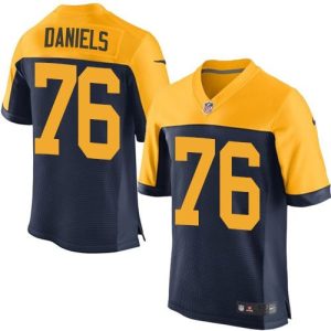 Packers #76 Mike Daniels Navy Blue Alternate Men's Stitched NFL New Elite Jersey