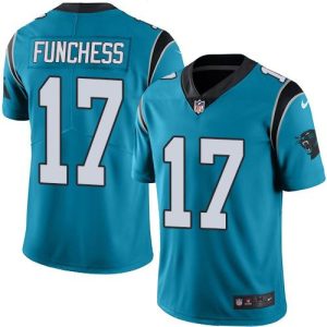 Panthers #17 Devin Funchess Blue Men's Stitched NFL Limited Rush Jersey