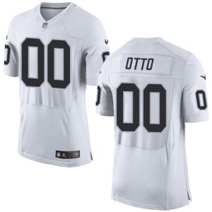 Raiders #00 Jim Otto White Men's Stitched NFL New Elite Jersey