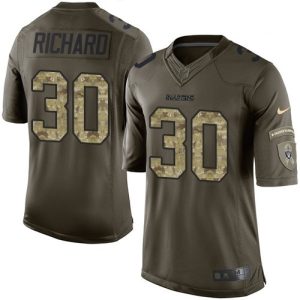 Raiders #30 Jalen Richard Green Men's Stitched NFL Limited Salute to Service Jersey
