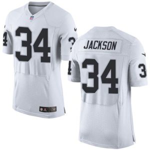 Raiders #34 Bo Jackson White Men's Stitched NFL New Elite Jersey