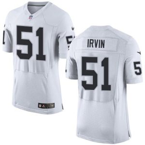 Raiders #51 Bruce Irvin White Men's Stitched NFL New Elite Jersey