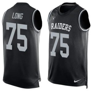 Raiders #75 Howie Long Black Team Color Men's Stitched NFL Limited Tank Top Jersey