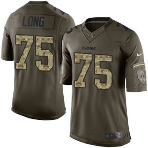 Raiders #75 Howie Long Green Men's Stitched NFL Limited Salute to Service Jersey