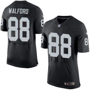 Raiders #88 Clive Walford Black Team Color Men's Stitched NFL New Elite Jersey