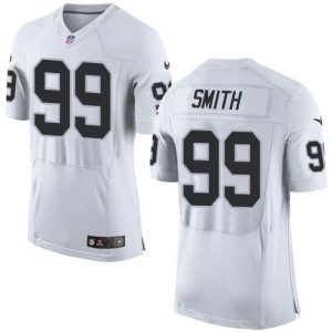 Raiders #99 Aldon Smith White Men's Stitched NFL New Elite Jersey
