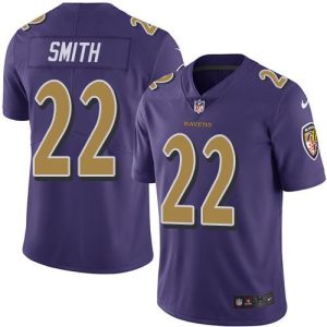 Ravens #22 Jimmy Smith Purple Men's Stitched NFL Limited Rush Jersey