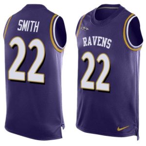Ravens #22 Jimmy Smith Purple Team Color Men's Stitched NFL Limited Tank Top Jersey
