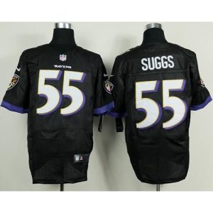 Ravens #55 Terrell Suggs Black Alternate Men's Stitched NFL New Elite Jersey
