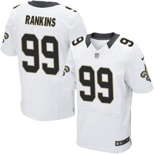 Saints #99 Sheldon Rankins White Men's Stitched NFL Elite Jersey