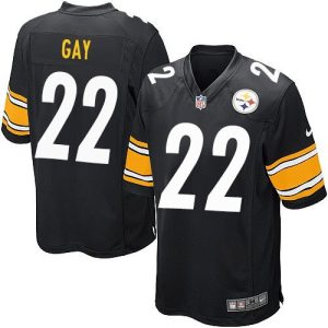 Steelers #22 William Gay Black Team Color Youth Stitched NFL Elite Jersey