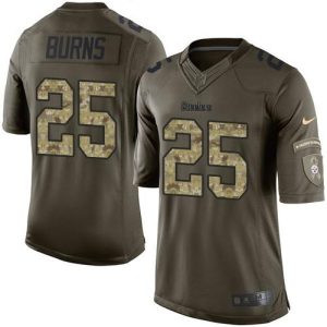 Steelers #25 Artie Burns Green Men's Stitched NFL Limited Salute to Service Jersey