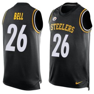 Steelers #26 Le'Veon Bell Black Team Color Men's Stitched NFL Limited Tank Top Jersey