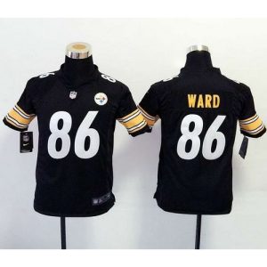 Steelers #86 Hines Ward Black Team Color Youth Stitched NFL Elite Jersey
