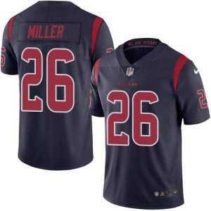 Texans #26 Lamar Miller Navy Blue Men's Stitched NFL Limited Rush Jersey