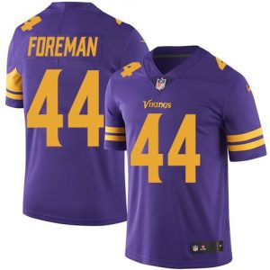 Vikings #44 Chuck Foreman Purple Men's Stitched NFL Limited Rush Jersey