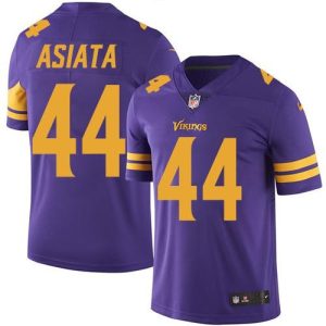 Vikings #44 Matt Asiata Purple Men's Stitched NFL Limited Rush Jersey
