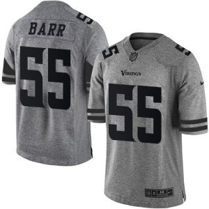 Vikings #55 Anthony Barr Gray Men's Stitched NFL Limited Gridiron Gray Jersey