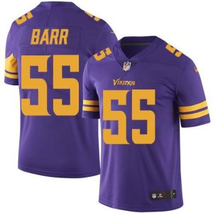 Vikings #55 Anthony Barr Purple Men's Stitched NFL Limited Rush Jersey
