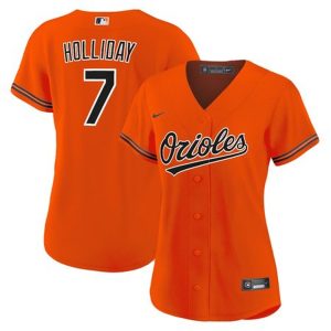 Women's Baltimore Orioles Jackson Holliday  Orange Home Limited Player Jersey