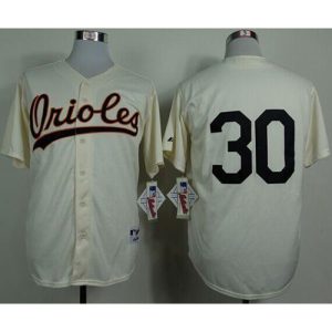Orioles #30 Chris Tillman Cream 1954 Turn Back The Clock Stitched MLB Jersey