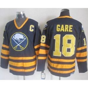 Sabres #18 Danny Gare Navy Blue CCM Throwback Stitched NHL Jersey