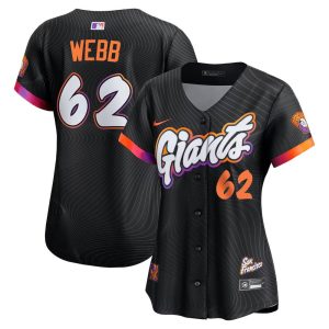 Women's San Francisco Giants #62 Logan Webb Nike Anthracite 2025 City Connect Limited Jersey