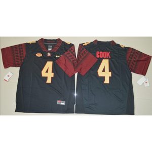 Seminoles #4 Dalvin Cook Black Stitched NCAA Jersey