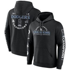 Men's Los Angeles Dodgers  Black 2024 World Series Champions Hoodie