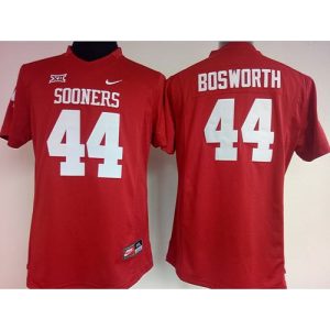 Sooners #44 Brian Bosworth Red Women's Stitched NCAA Jersey