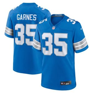Men's Detroit Lions Chelen Garnes   Blue Game Jersey