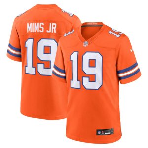 Men's Denver Broncos Marvin Mims Jr  Orange Mile High Collection 1977 Throwback Player Game Jersey