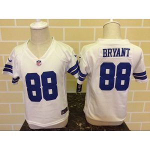 Toddler  Dallas Cowboys #88 Dez Bryant White Stitched NFL Jersey