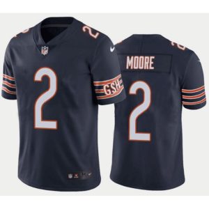 Toddlers Chicago Bears #2 D.J. Moore Navy Vapor Untouchable Stitched Football Jersey