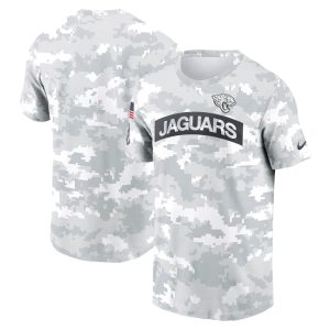 Men's Jacksonville Jaguars  Arctic Camo 2024 Salute To Service Performance T-Shirt