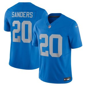 Men's Detroit Lions #20 Barry Sanders  Blue Vapor F.U.S.E. Alternate Limited Jersey