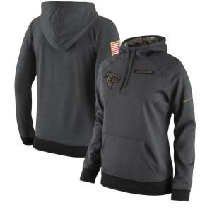 Women's Atlanta Falcons  Anthracite Salute to Service Player Performance Hoodie