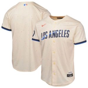 Youth Los Angeles Dodgers  Cream 2024 City Connect Limited Jersey