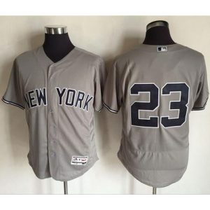 Yankees #23 Don Mattingly Grey Flexbase Authentic Collection Stitched MLB Jersey