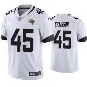 Youth Jacksonville Jaguars #45 K'Lavon Chaisson White Vapor Untouchable Stitched Jersey