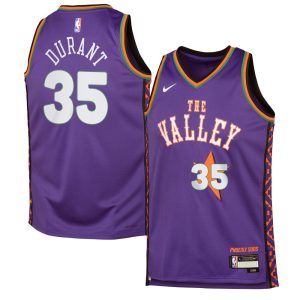 Youth Phoenix Suns Kevin Durant  Purple 2024/25 Swingman Player Jersey - City Edition