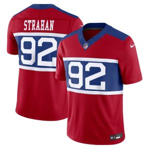 Men's New York Giants Michael Strahan  Century Red Alternate Vapor F.U.S.E. Retired Player Limited Jersey