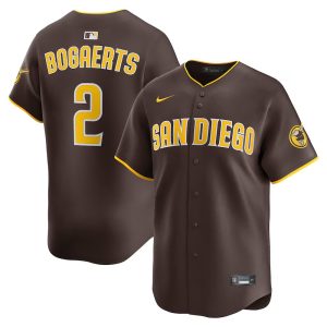 Men's San Diego Padres #2 Xander Bogaerts Nike Brown Alternate Limited Player Jersey