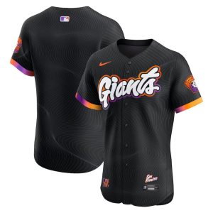 Youth San Francisco Giants Nike Anthracite 2025 City Connect Elite Jersey