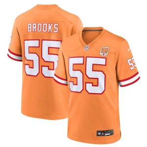 Youth Tampa Bay Buccaneers #55 Derrick Brooks Nike Creamsicle 50th Season Game Jersey