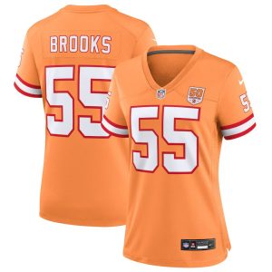 Women's Tampa Bay Buccaneers #55 Derrick Brooks Nike Creamsicle 50th Season Game Jersey