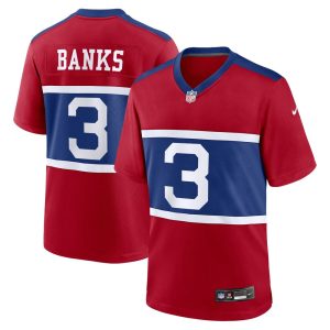 Youth New York Giants Deonte Banks  Century Red Alternate Player Game Jersey