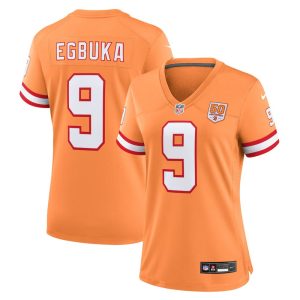 Women's Tampa Bay Buccaneers #9 Emeka Egbuka Nike Creamsicle 50th Season Game Jersey