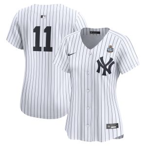 Women's New York Yankees #11 Anthony Volpe  White 2024 World Series Home Limited Player Jersey
