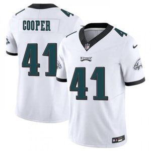 Youth Philadelphia Eagles #41 Darius Cooper White F.U.S.E Vapor Untouchable Limited Stitched Football Jerse